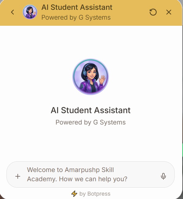 Chatbot Interface Screenshot 1