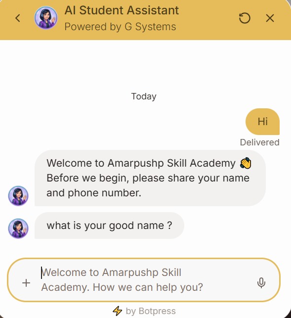 Chatbot Interface Screenshot 2